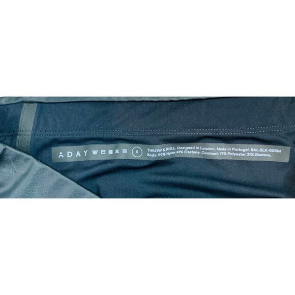 A DAY Black Leggings style BAL-BLK-00SM ZIPPERED POCKETS - Picture 8 of 16